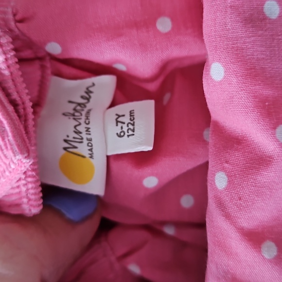 SOLD Mini Boden woodland creature embroidery corduroy Pinafore dress - Picture 10 of 10